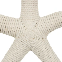 12.5" Handmade Wrapped Jute Starfish Hanging Wall Décor