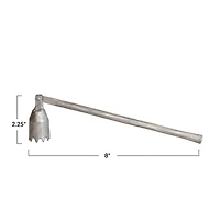 Hello Honey® Pewter Finish Iron Flower Candle Snuffer