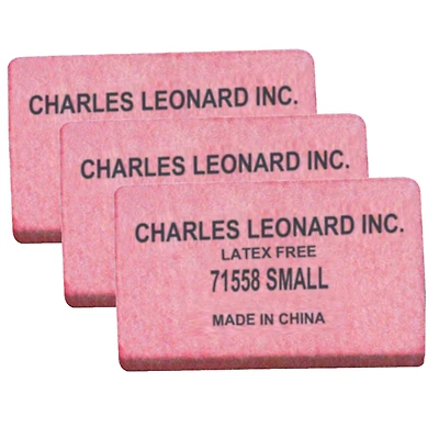 Charles Leonard Synthetic Pink Pencil Eraser Block
