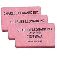 Charles Leonard Synthetic Pink Pencil Eraser Block