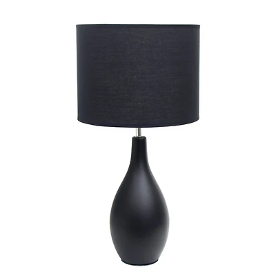 Creekwood Home Essentix 18" Ceramic Dewdrop Table Lamp