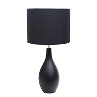 Creekwood Home Essentix 18" Ceramic Dewdrop Table Lamp