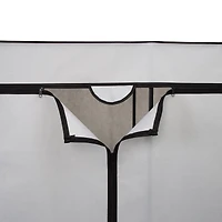 Honey Can Do 60" Gray Wide Double Door Portable Wardrobe Closet