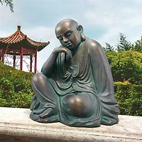 Design Toscano 22" Kaiyuan Temple Pondering Buddha Statue