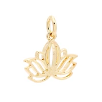 14K Gold Plated Lotus Charm by Bead Landing™