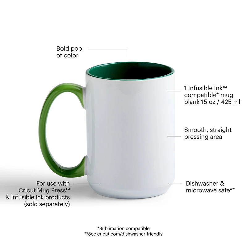 Cricut® Blank Beveled Ceramic Mug