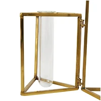 14.5" Gold Stainless Steel Test Tube Bud Vases