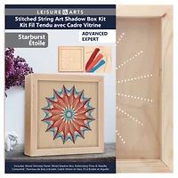 Leisure Arts® Starburst Stitched String Art Shadow Box Kit