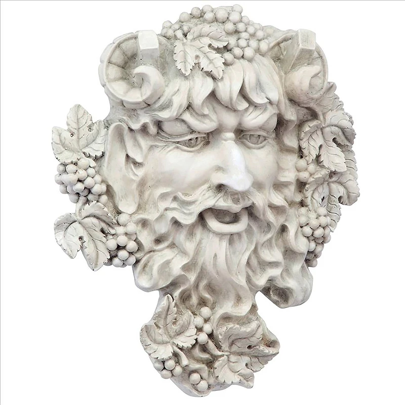 Design Toscano Bacchus Harvest God Green Man Wall Sculpture