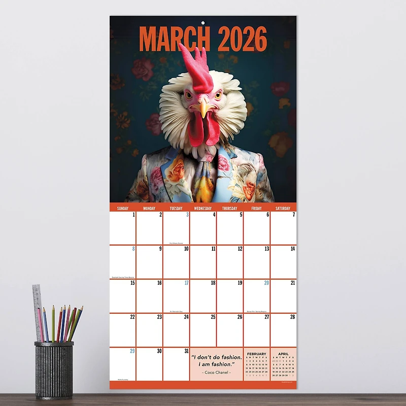 2026 Pawsmopolitan Wall Calendar