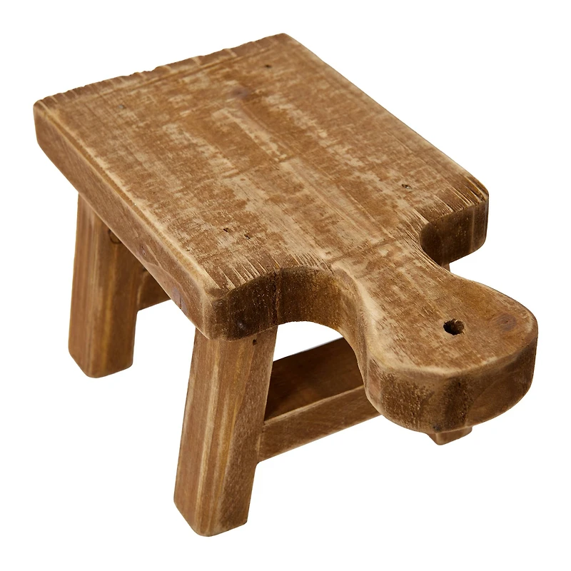 Hello Honey® 9.5" Small Wood Pedestal with Handle