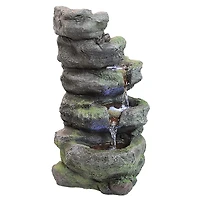 Design Toscano Breakneck Falls Illuminated Garden Fountain