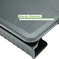 Mind Reader Black 2-Tier Swivel Top File Organizer