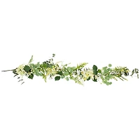5ft. Hydrangea & Eucalyptus Artificial Floral Spring Garland