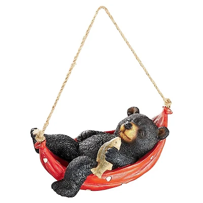 Design Toscano 10" Summer Snooze Black Bear Statue
