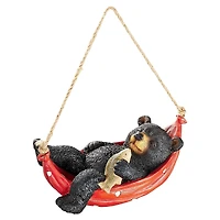 Design Toscano 10" Summer Snooze Black Bear Statue