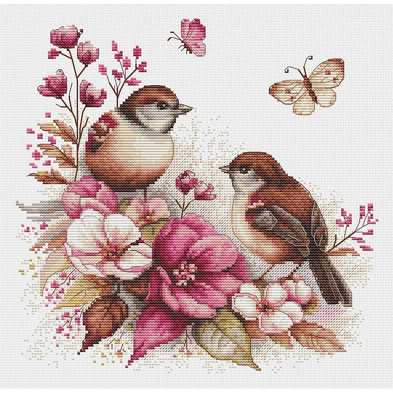 Luca-S The Birds - Spring Counted Cross Stitch Kit