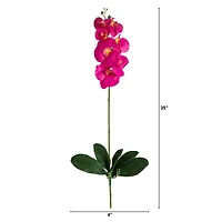 35" Beauty Pink Orchid Flower Stems, 3ct.