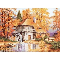 Luca-S Autumn Landscape Counted Cross Stitch Kit