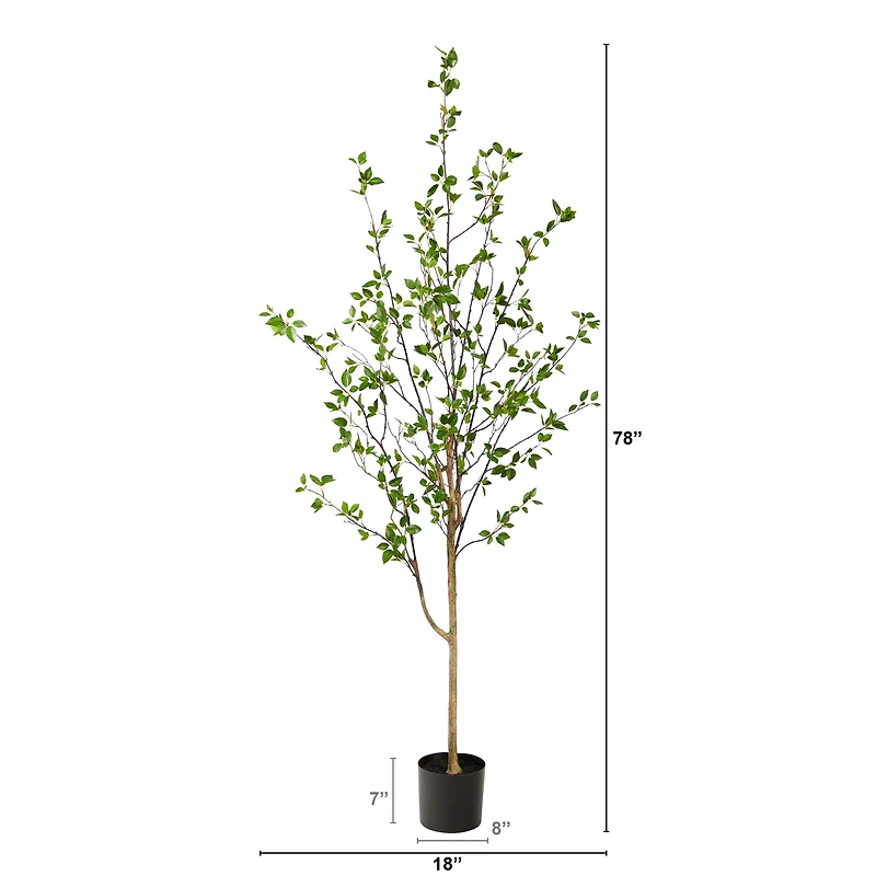 6.5ft. Potted Minimalist Citrus Artificial Tree