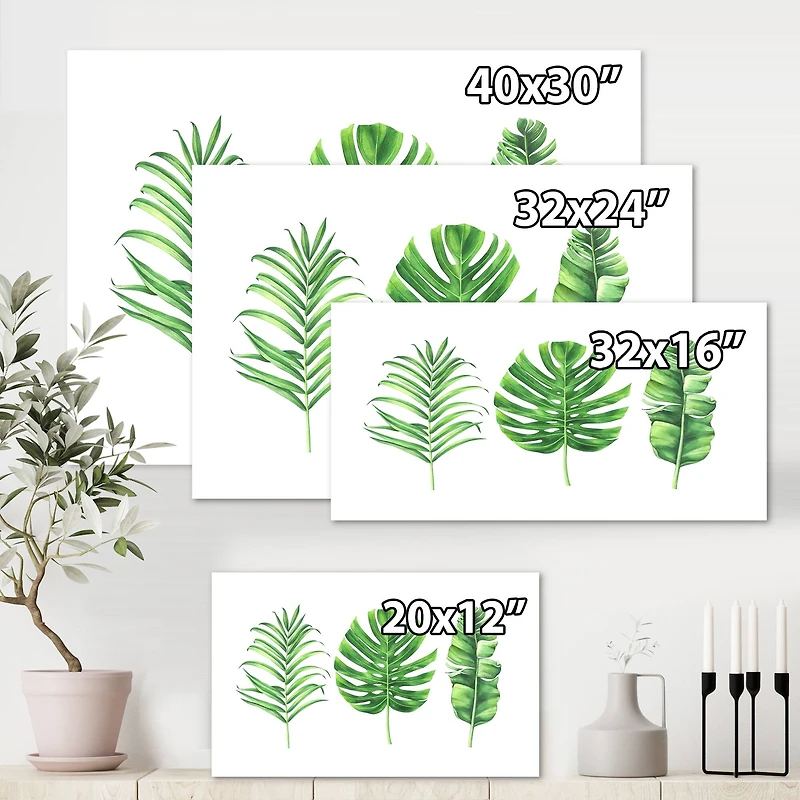 Designart - Tropical Leaf Of Monstera IV