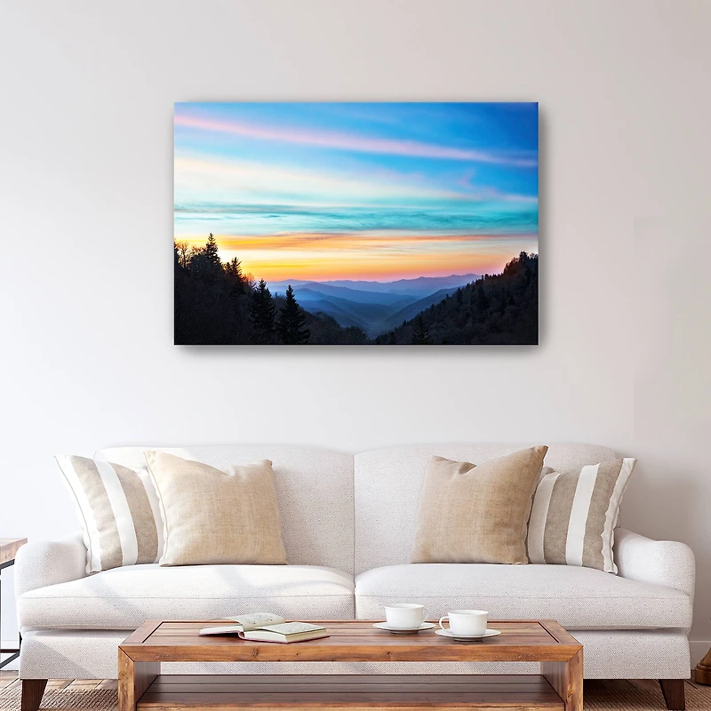 River Balley Sundown Canvas Giclee