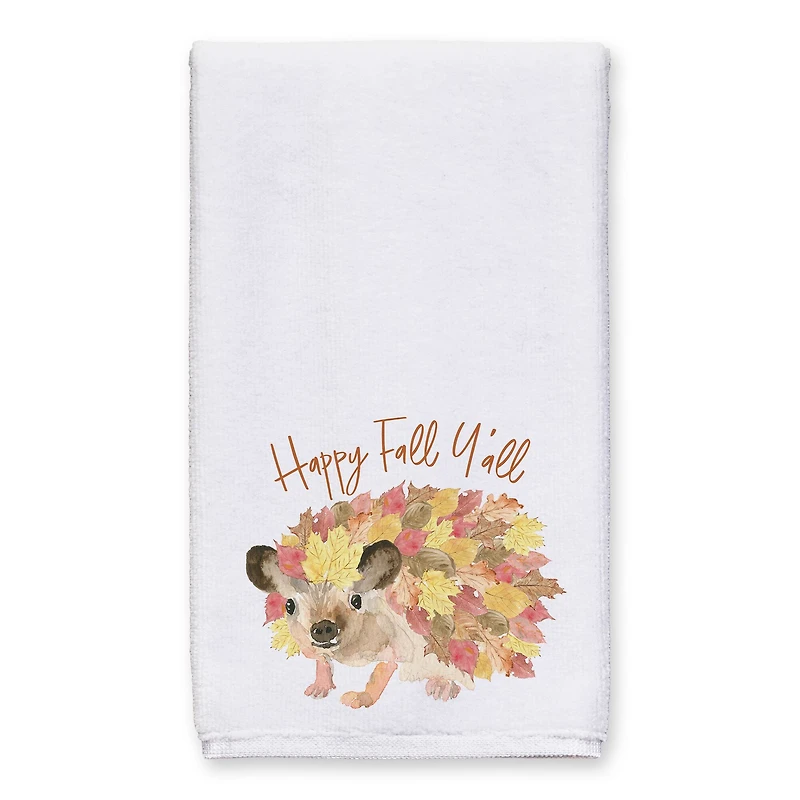 Happy Fall Y'all Hedgehog Tea Towel Set