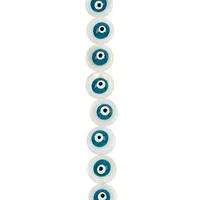 11mm Enamel Eye Lentil Shell Beads by Bead Landing™