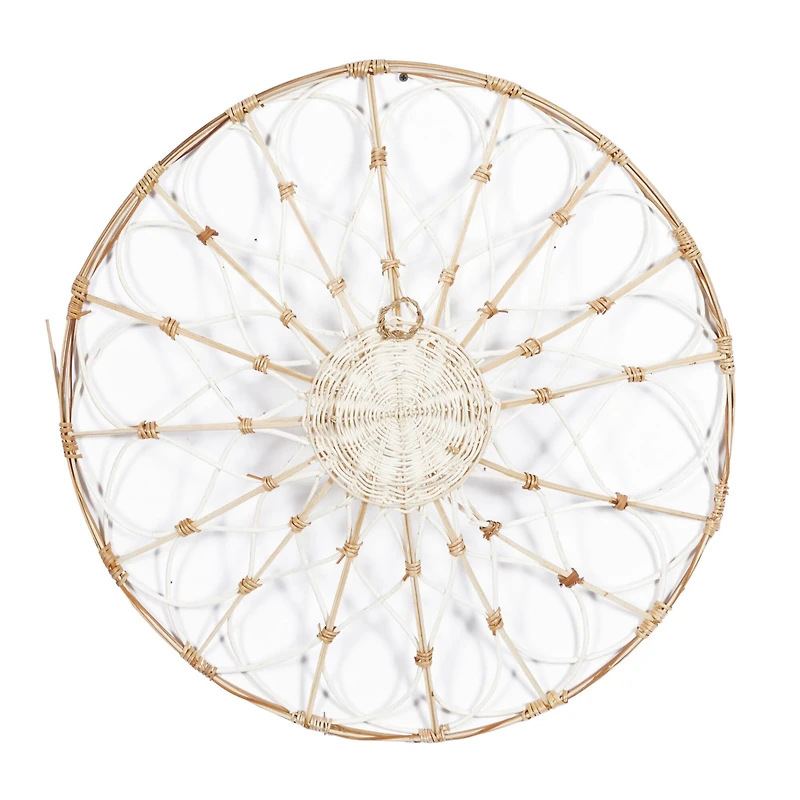 Set of 3 Brown Wood Coastal Style Abstract Wall Decor, 20", 24", 28"