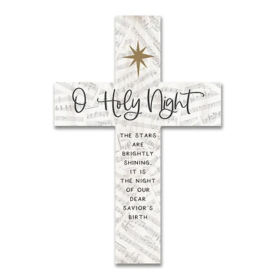 O Holy Night 11" x 16" Wood Cross