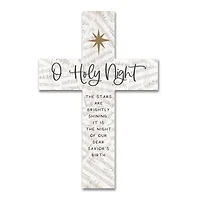O Holy Night 11" x 16" Wood Cross