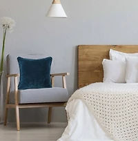 Hello Honey® Dark Blue Velvet Pillow Cover