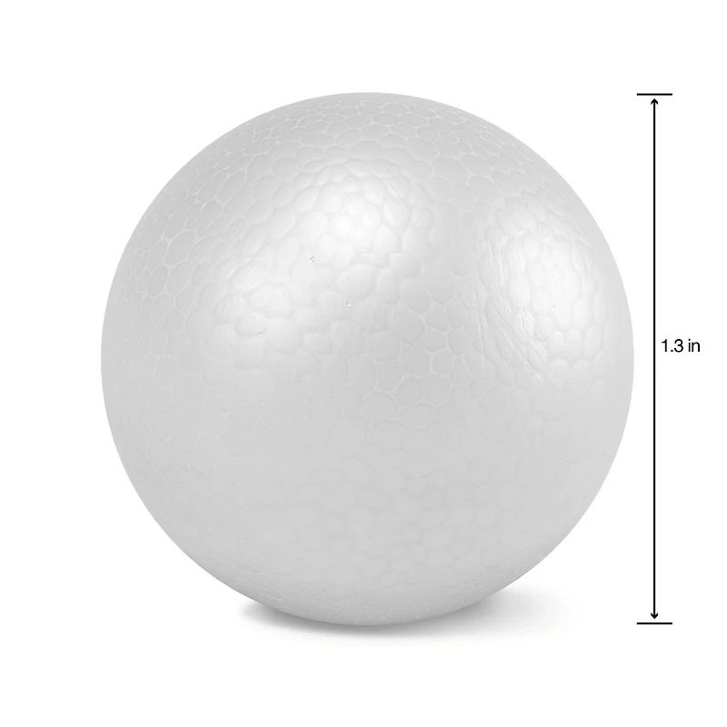 FloraCraft® SmoothFōM® 1.3" White Foam Balls, 12ct.