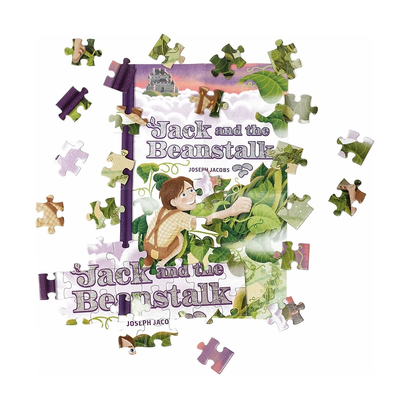 Joseph Jacobs' Jack and the Beanstalk Double-Sided Jigsaw Puzzle: 96 Pcs