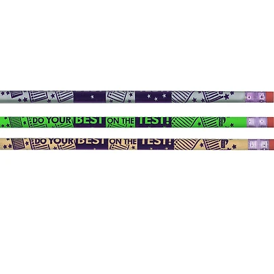 Do Your Best on the Test Pencils, 12 Per Pack, 12 Packs