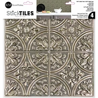 Gold Tin Peel & Stick Tile Backsplash StickTiles®