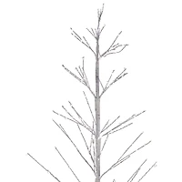6ft. Pre-Lit White Birch Twig Artificial Tree, Pure White LED Lights