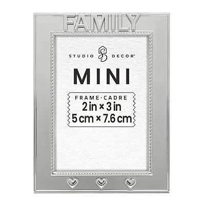 Mini Silver Family Metal Tabletop Frame by Studio Décor®