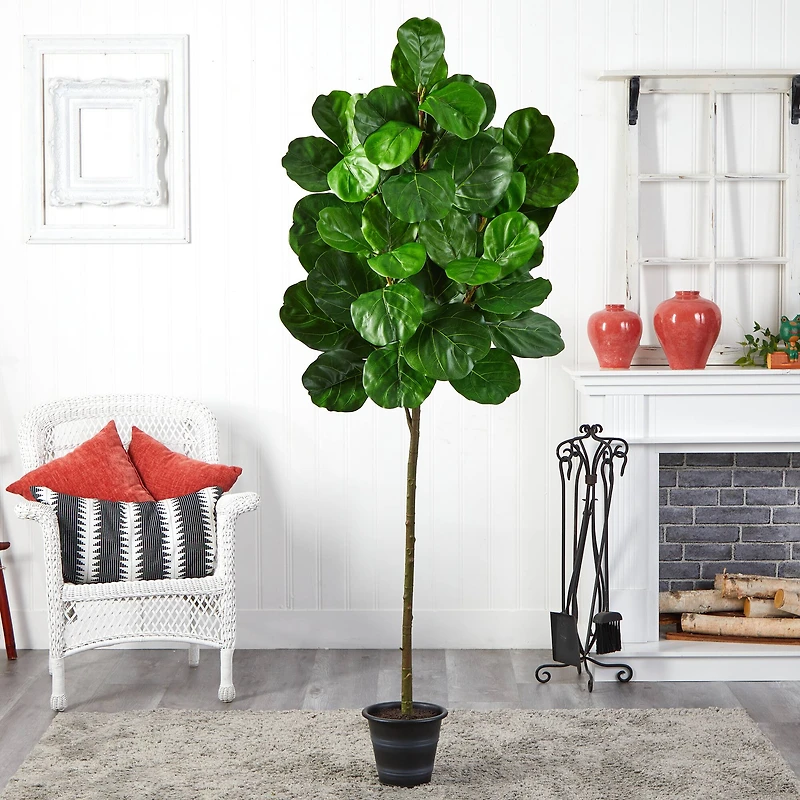 6.5ft. Fiddle Leaf Artificial Tree with Decorative Planter