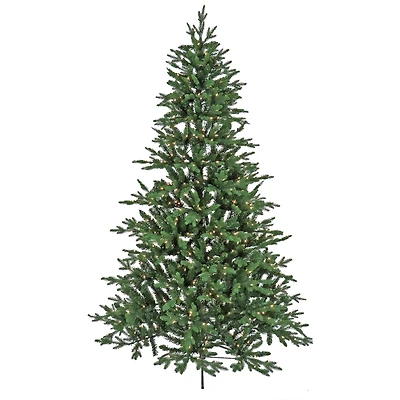 7.5ft. Pre-lit Artificial Feel Real® Merryweather Fir Hinged Tree, Clear Lights