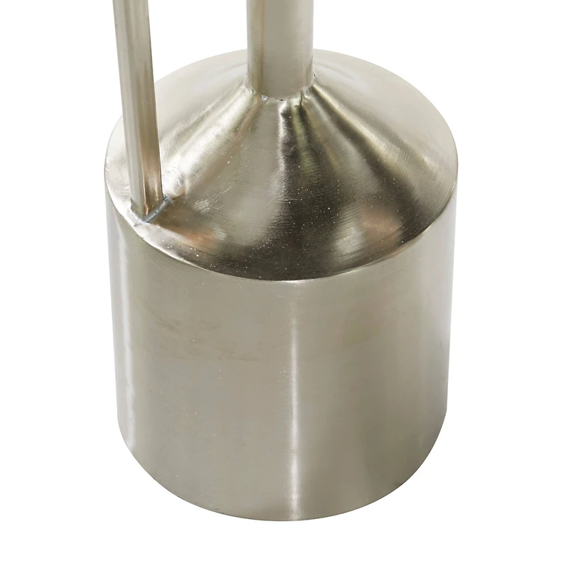 Silver Metal Glam Vase Set