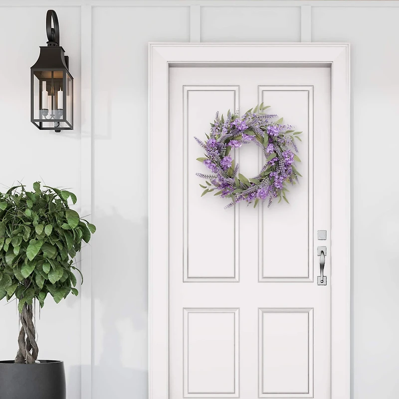 24" Purple Spring Lavender & Lilac Wreath