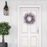 24" Purple Spring Lavender & Lilac Wreath