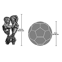 Design Toscano 15.5" Steampunk Machine-Age Sweethearts Wall Sculpture