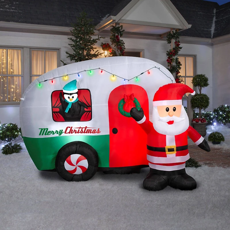 9ft. Airblown® Inflatable Santa's RV