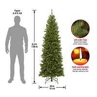 6.5ft. Unlit North Valley™ Spruce Pencil Slim Artificial Christmas Tree