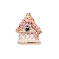 3.75" Sprinkles & Candy Glass Gingerbread House Ornament by Ashland®