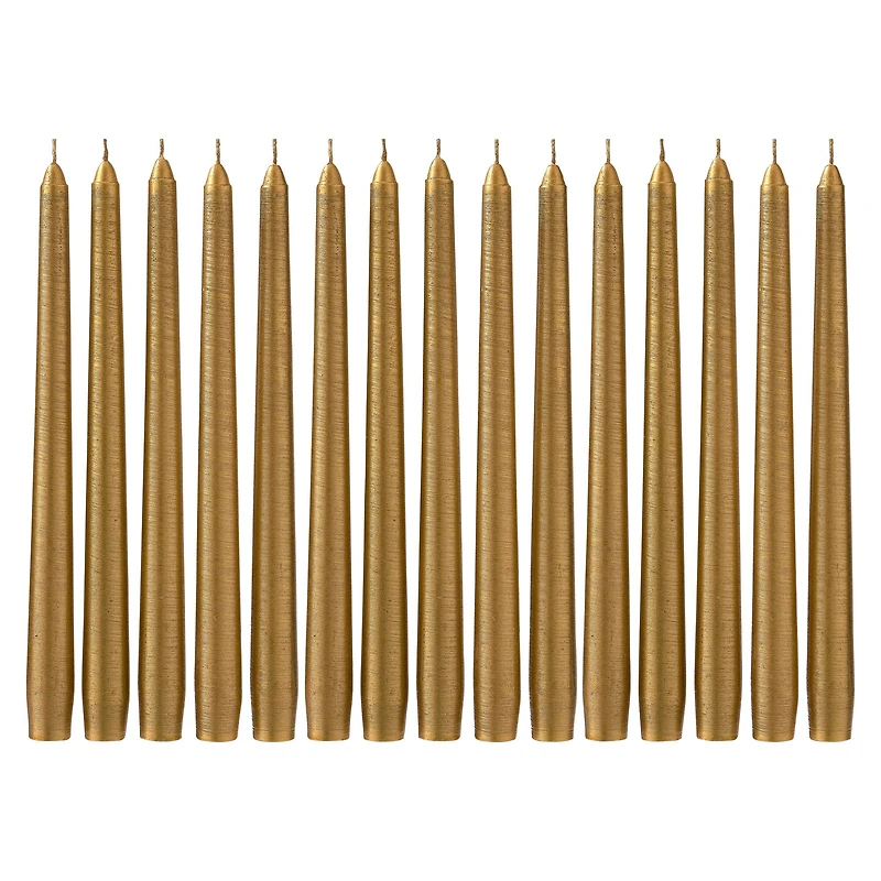 12 Packs: 15 ct. (180 total) Basic Elements™ 10" Gold Taper Candles by Ashland®