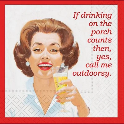 JAM Paper Call Me Outdoorsy Cocktail Napkins, 40ct.