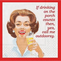 JAM Paper Call Me Outdoorsy Cocktail Napkins, 40ct.